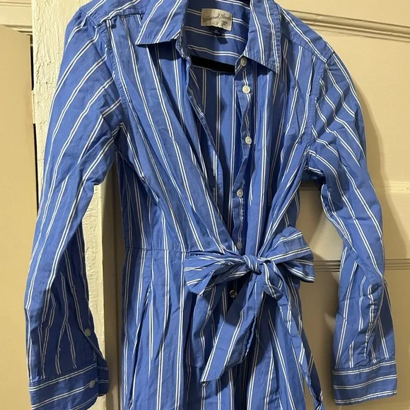 Universal thread midi shirt dress with bow - Picture 2 of 4